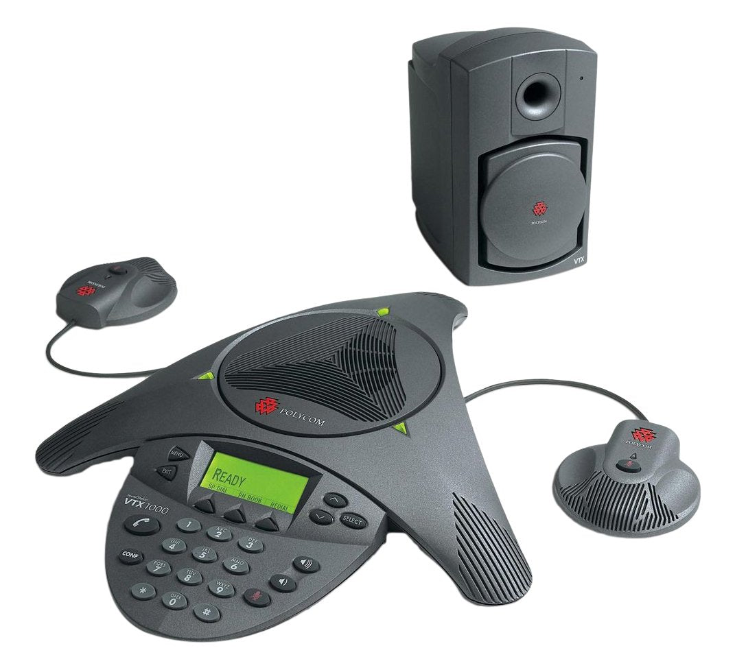 Polycom Soundstation Vtx 1000 Conference Telephone   Mics And Subwoofer Not Included